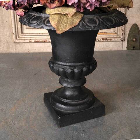 #52851 Cast Iron Garden Urn Planter w/ Flowers image 7