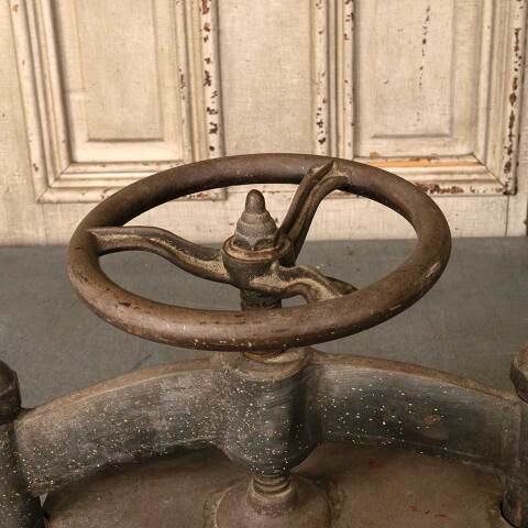 #52858 Antique Cast Iron Manual Turn Book Press image 2