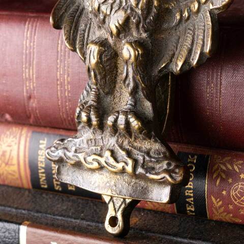 #52873 Antique Brass Eagle Door Knocker Hardware image 3