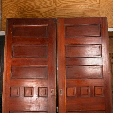 #52913 74x96 Salvaged Antique Wood Pocket Doors image 5