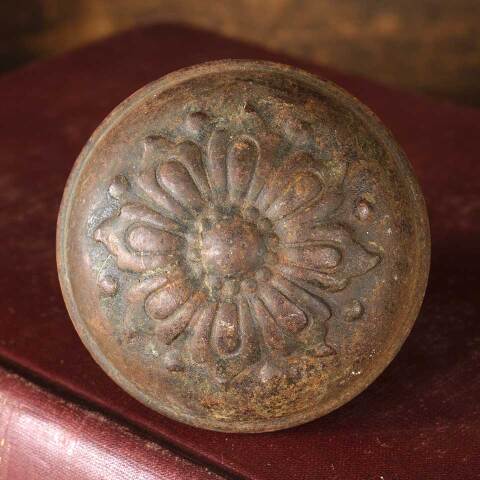 #52926 Antique Flower Doorknob Door Hardware image 4