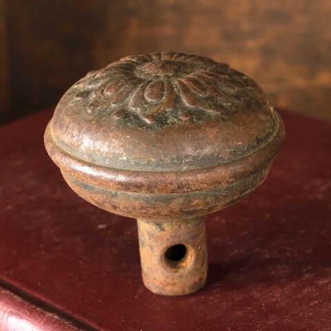 #52926 Antique Flower Doorknob Door Hardware image 6