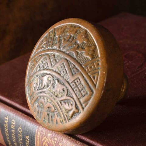 #52927 Antique Brass Corbin Ceylon Single Doorknob image 3