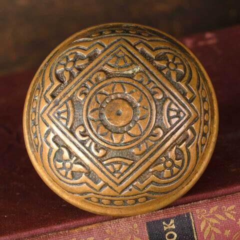 #52929 Antique Brass Corbin Doorknob Hardware image 3