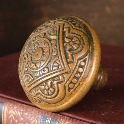 #52929 Antique Brass Corbin Doorknob Hardware image 2