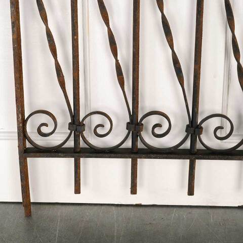 #52961 Antique Wrought Iron Window Guard Panel image 6