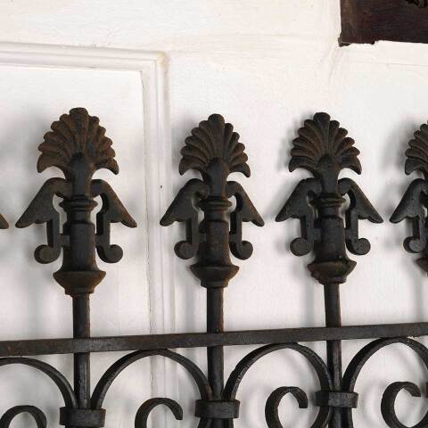 #52963 Antique Wrought Iron Window Guard Panel image 6