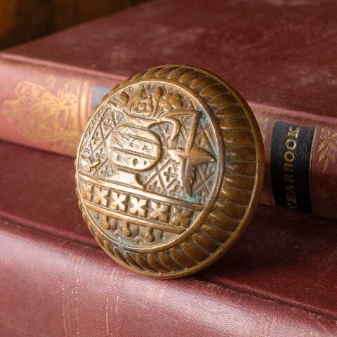 Antique Lockwood Broken Leaf Doorknob