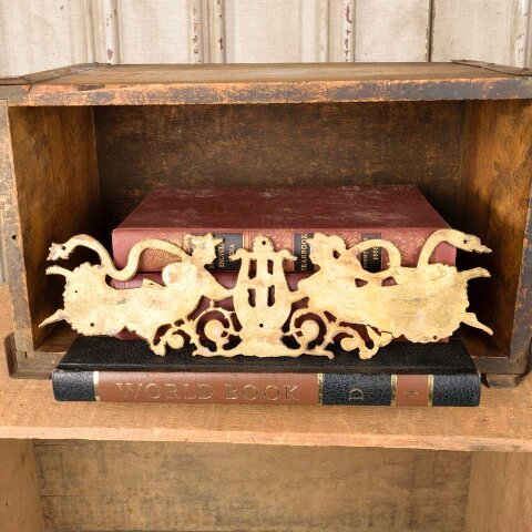#52993 Antique Brass Figural Furniture Appliqué image 7
