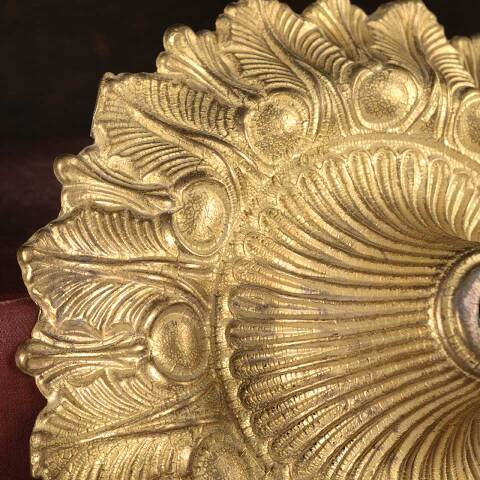 #53010 Antique Brass Chandelier Ceiling Canopy image 2