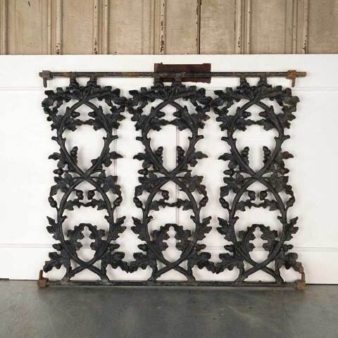 #53137 Salvaged Vintage Cast Iron Railing Panel image 6