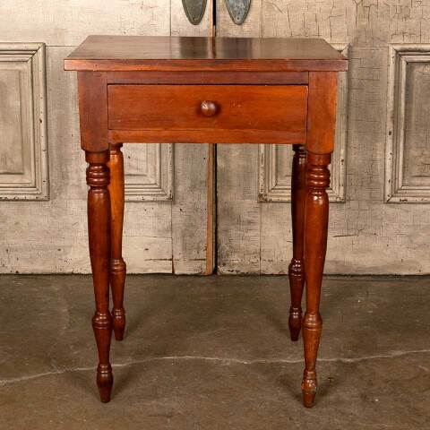 #53182 Antique Wood Side / End Table / Night Stand image 3
