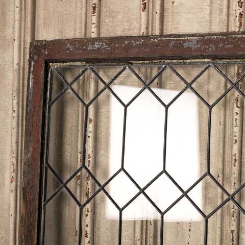 #53189 52x28 Antique Leaded Glass Window Sash image 7