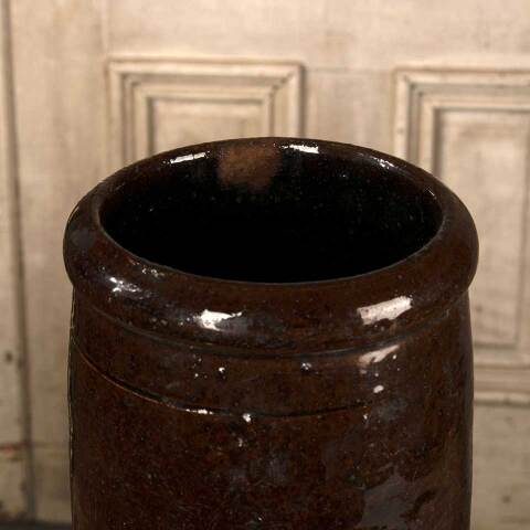 #53225 Antique Stoneware Crock Canning Storage Jar image 2