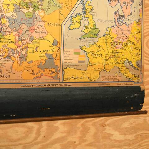#53277 Vintage Medieval Commerce & Germany Map image 7
