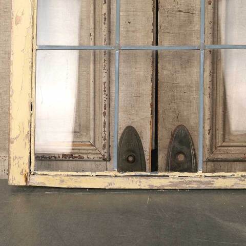 #53325 28x27 Salvaged 6 Lite Leaded Glass Window image 7