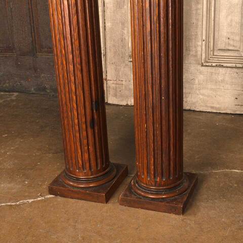 #53361 Antique Fluted Tapered Oak Interior Columns image 3