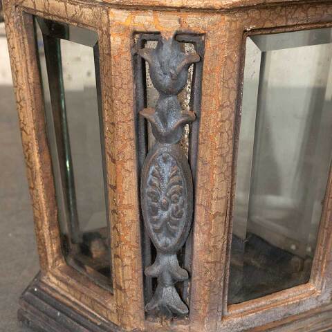 #53432 8x17 Salvaged Exterior Metal Wall Sconce image 5