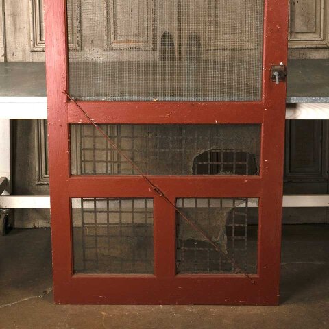 #53439 36x90 Salvaged Antique Wood Screen Door image 3