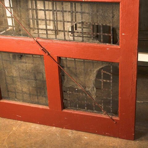 #53439 36x90 Salvaged Antique Wood Screen Door image 4