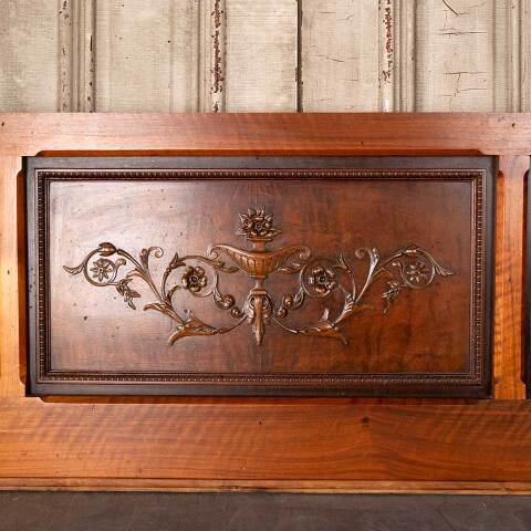 #53465 61x21 Antique Wood Piano Panel w/ Brackets image 3