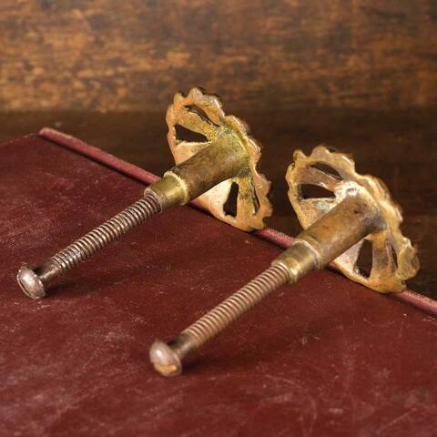 #53542 Antique Ornate Brass Furniture Knobs Pulls image 5