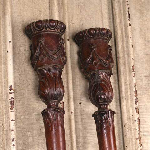 #53600 Salvaged Antique Walnut Furniture Posts image 3