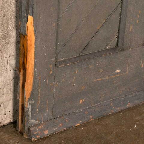 #53636 31x83 Antique Pointed Arch Wood Entry Door image 8