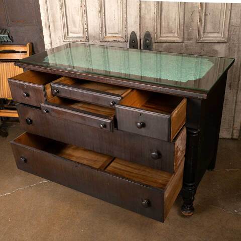 #53642 52x37 Antique Wood Dresser image 5