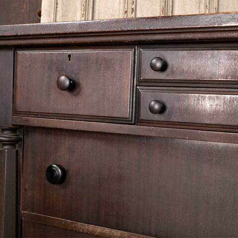 #53642 52x37 Antique Wood Dresser image 6