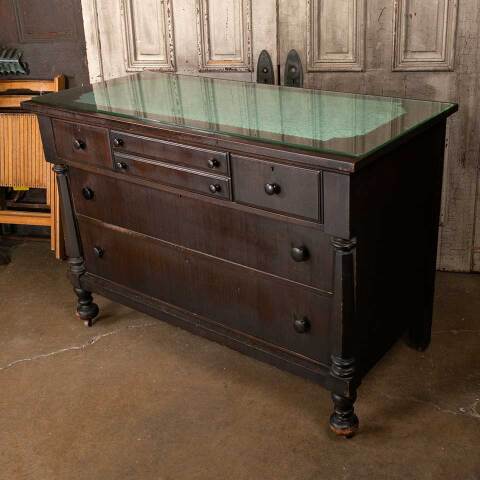 #53642 52x37 Antique Wood Dresser image 7