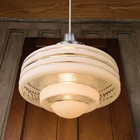 #53682 14x40 Salvaged Retro Pendant Light Fixture image 5