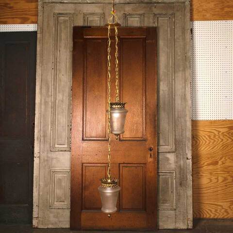 #53713 Salvaged Vintage Swag 2 Light Fixture image 8