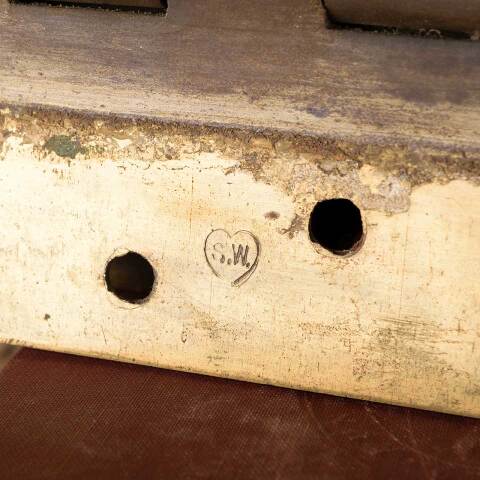 #53733 4 1/2" Antique Stanley Door Hinge Hardware image 4