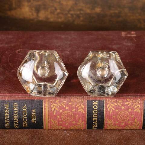#53755 Antique Glass Furniture Knobs Pulls Hardware image 3