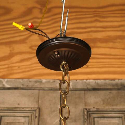 #53783 10" Salvaged Vintage Chandelier Light Fixture image 4