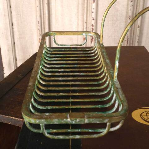 #53789 Antique Brass Bathtub Rim Soap Dish Caddy image 5