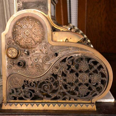 #53807 Antique Store Counter National Cash Register image 3