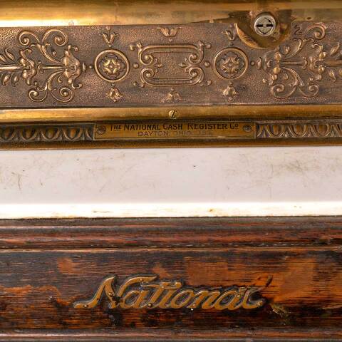 #53807 Antique Store Counter National Cash Register image 5