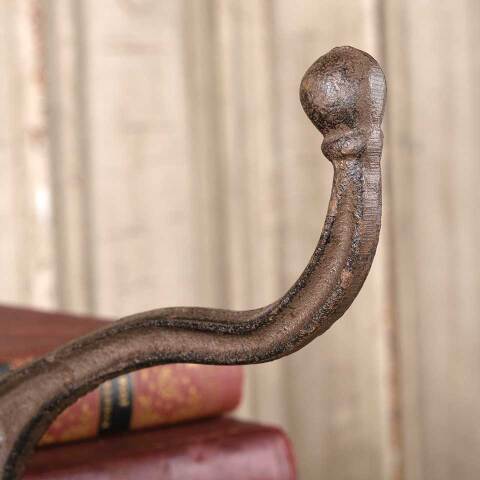 #53829 Salvaged Antique Cast Iron Coat & Hat Hook image 3