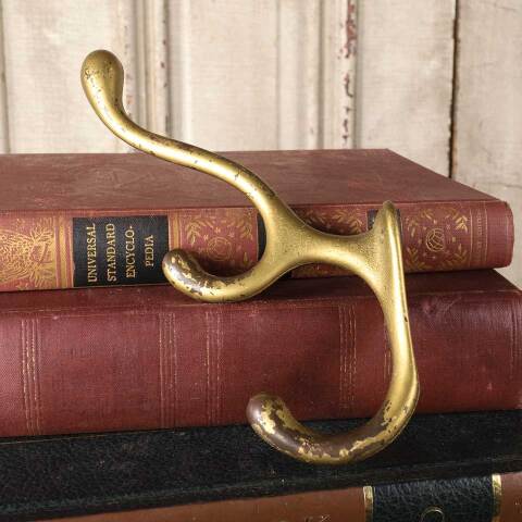 #53832 Antique Cast Iron Triple Coat & Hat Hook image 5