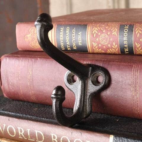 #53833 3" Antique Cast Iron Coat & Hat Hook image 2