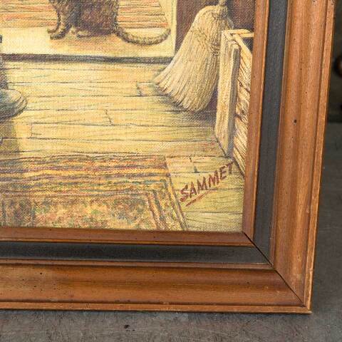 #53891 Original Farm Painting by Frank R. Sammet image 3
