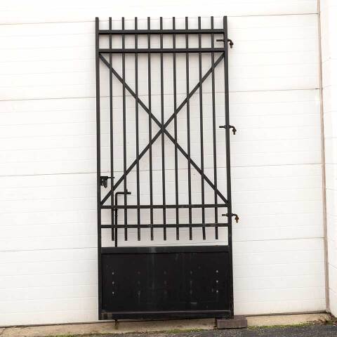 #53956 42x94 Large Salvaged Iron Gate image 5