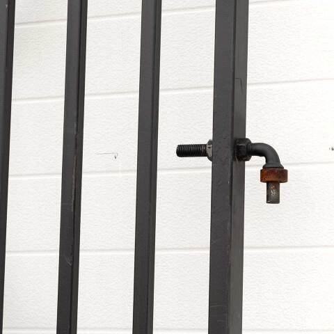 #53956 42x94 Large Salvaged Iron Gate image 8