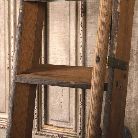 #53961 9 Rung Oak Wood Library Step Ladder image 6