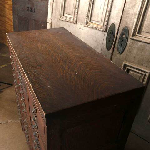 #53964 Antique Oak Globe Stackable Storage Unit image 6