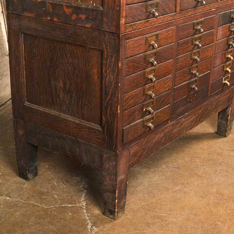 #53964 Antique Oak Globe Stackable Storage Unit image 8