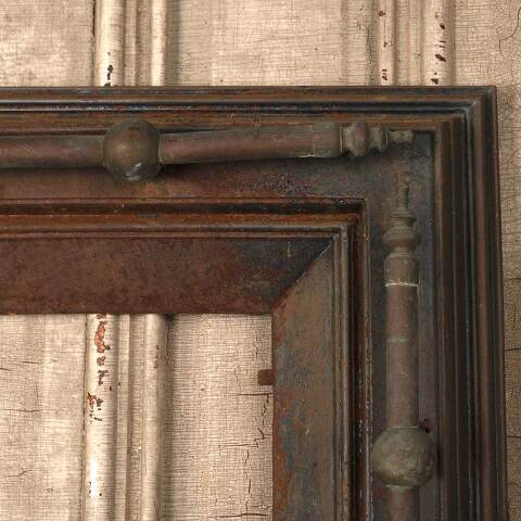 #53967 31x32 Antique Cast Iron Fireplace Surround image 5