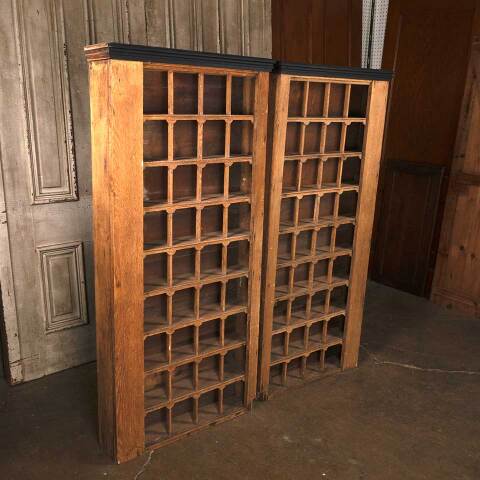 #53980 Antique Wood 36 Cubby Sorting Cabinets image 2
